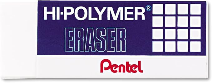 Pentel Super Hi-Polymer Eraser, Nonabrasive by PentelofAmerica