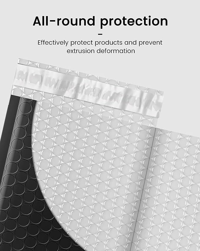 GSSUSA Black Bubble Mailers 6x10 Small Padded Envelopes 9600 Pack, 1 Pallet - Image 4