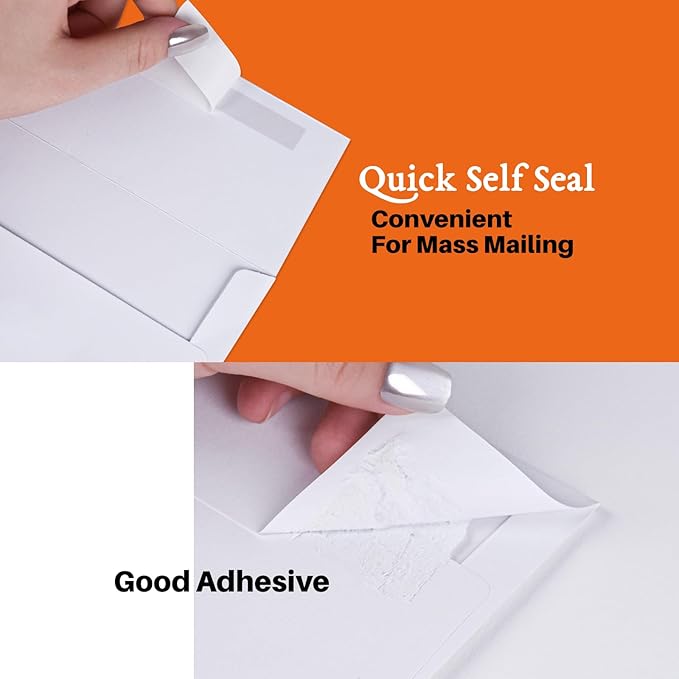 50 Packs 5x7 Envelopes, A7 White 5x7 Envelopes - Image 6