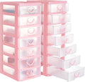 Thyle 2 Pcs Plastic Drawers Organizer Mini Organizer Stackable Plastic Clear by Thyle