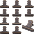CRASPIRE 12Pcs Vintage Metal Food Bag Hinge Clips 1 Inch Small Binder Clips by CRASPIRE