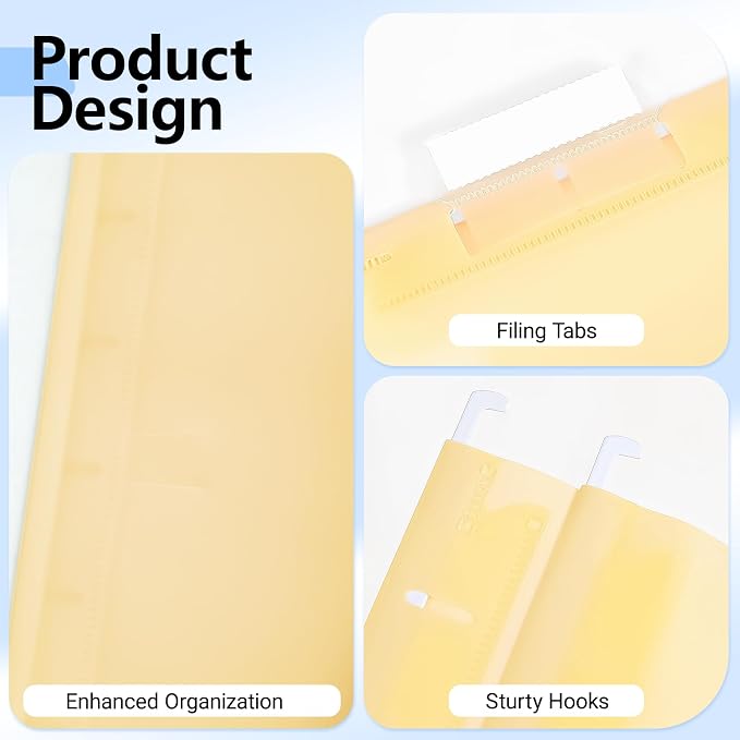 Plastic Hanging File Folders, 36 Pack Manila Hanging Folders，Letter Size - Image 6