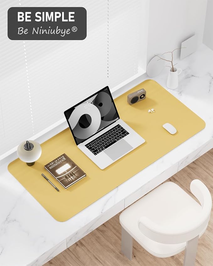Desk Pad, 23.6" x 13.8" PU Leather Non-Slip Desk Mat Large Mouse Pad - Image 7