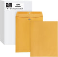 Quality Park 10" x 13" Clasp Envelopes, Heavy 32 lb Brown Kraft, Gummed Flap by Quality+Park