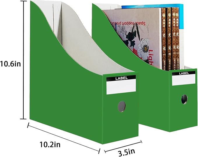 Limitliho 2 Pack Cardboard File Storage Box - Image 3