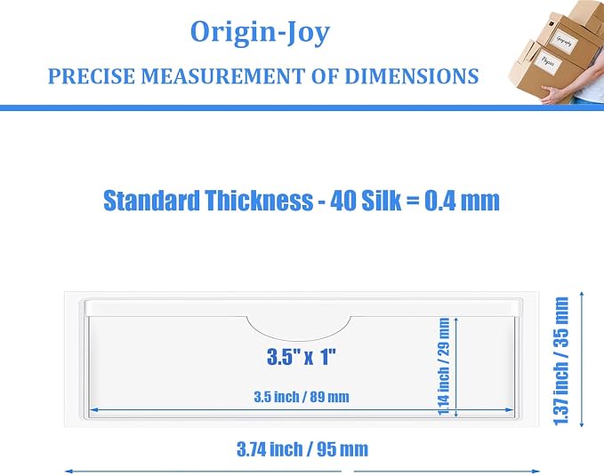 Origin-Joy 35 PCS Self Adhesive Index Card Pockets - Image 2