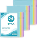 Plastic File Folders, Letter Size Clear Project Sleeves by KIOEEE