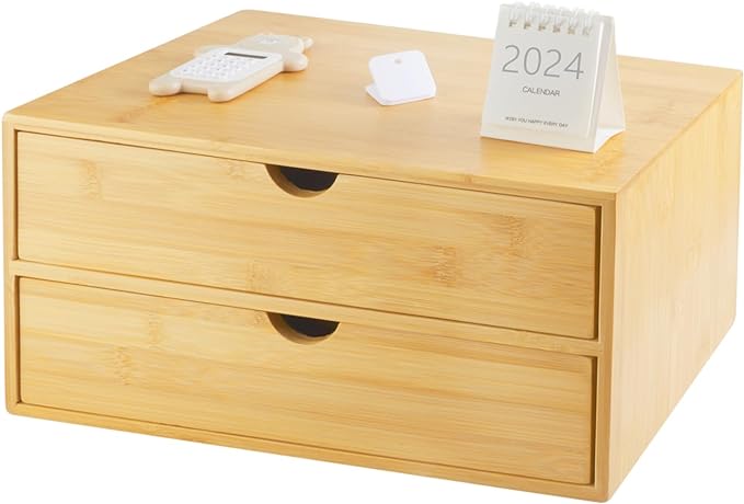 Charmewooden Bamboo Desk Organizer by Charmewooden