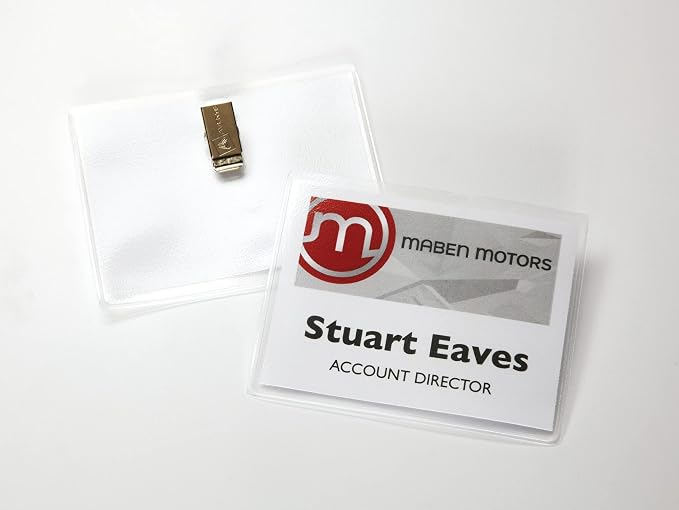 Avery Customizable Name Badges, Clip Style, 100 per Pack, 500 Total - Image 7