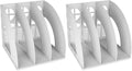 SAYEEC 2Pcs Magazine Holder Plastic File Sorter Binder Holder by SAYEEC