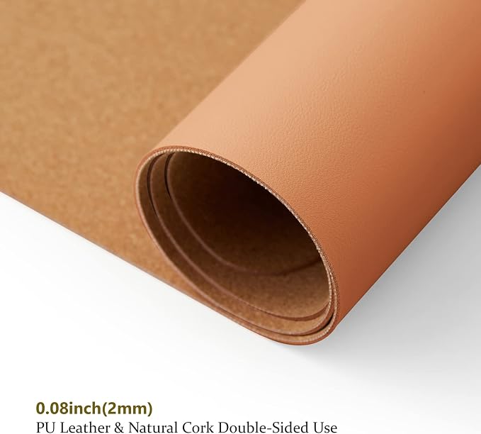Cork Desk Mat - Dual-Sided Desk Pad - Image 3