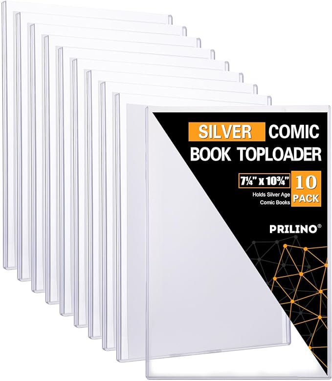 10ct Silver-Age Comic Book Toploaders by Unknown