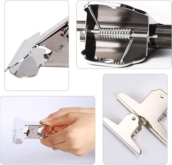 2PCS Extra Large Binder Clips Metal Bulldog Clip Large Paper Clamp Holder - Image 6