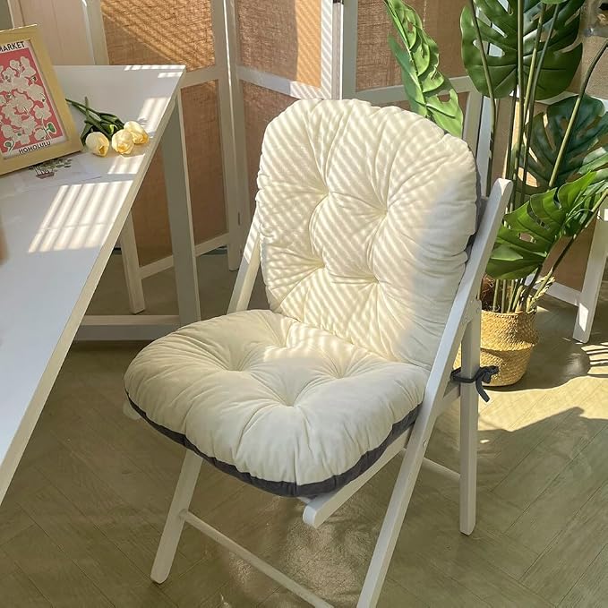 Light Pink Chair Cushion with Removable Cover - Image 3