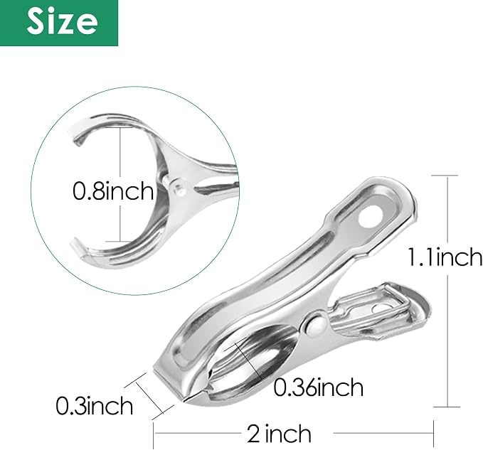 20 Pcs 2inches Gardening Clips for Netting, Have a Strong Grip of Metal Clips - Image 6