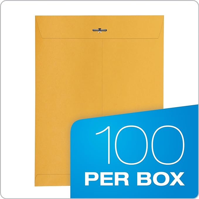 Quality Park 10 x 13 Clasp Envelopes, Moisture-Activated Adhesive - Image 5