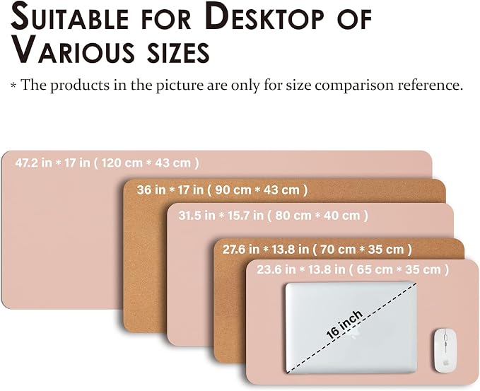 Cork Desk Mat - Small Dual-Sided Desk Pad - Image 5