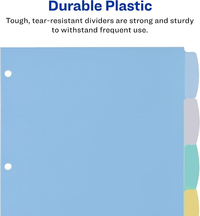 Avery Big Tab Write & Erase Durable Plastic Dividers - Image 4