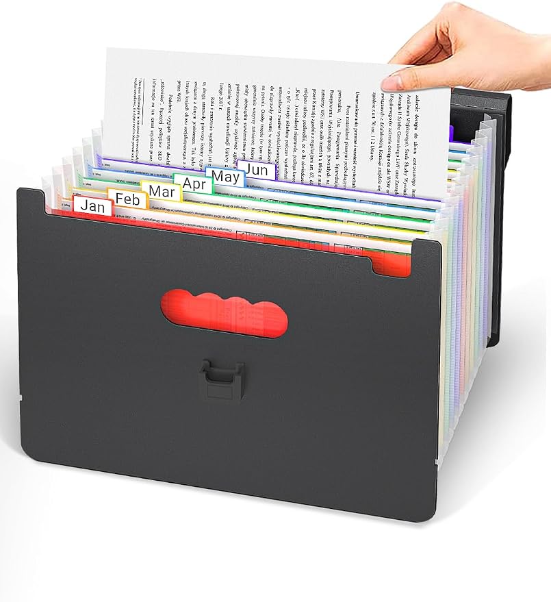 Accordion File Organizer/Expanding File Folder - Image 5