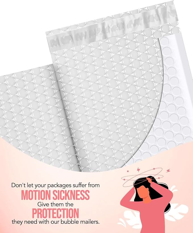 GSSUSA White Bubble Mailers 6x10 Small Padded Envelopes 1000 Pack, Strong - Image 4