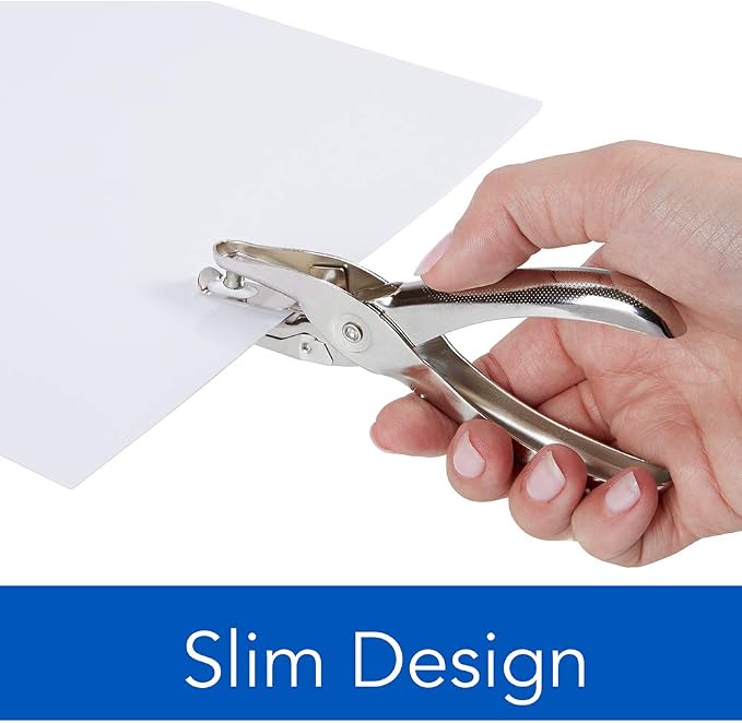 Swingline 1 Hole Punch, Hole Puncher, 5 Sheet Punch Capacity, Chrome 20-Pack - Image 3