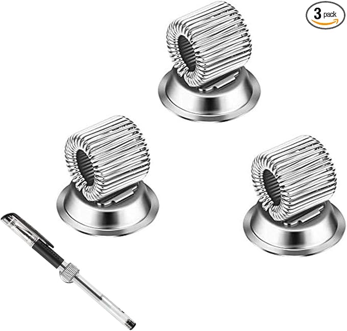 Medsuo 3pcs Strong Magnetic Single Pen Holders Organizer Clips by Medsuo