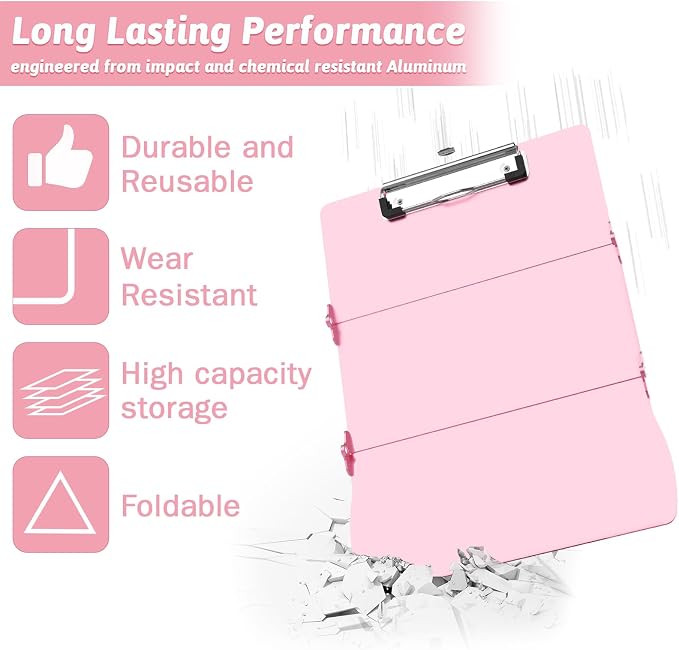 Clipboard Foldable Without Edition Cheat Sheets Aluminum 3 Layers Foldable - Image 6