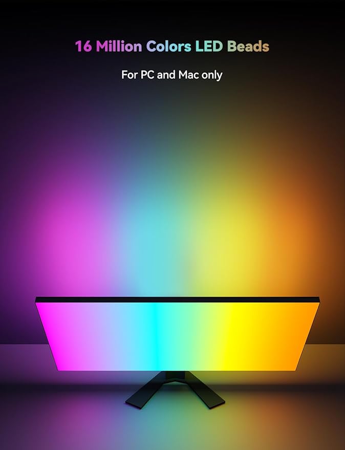 Monitor LED Backlights for PC & Mac, LED Strip Light Sync - Image 3