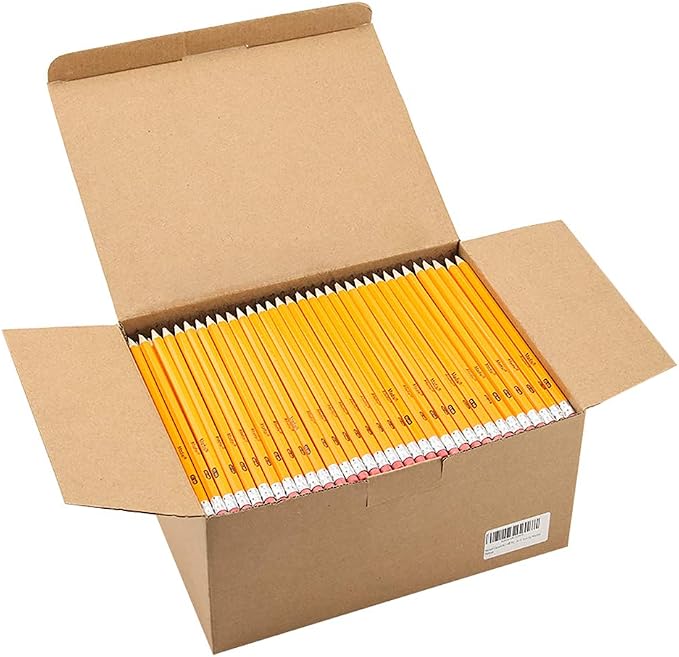 Madisi Wood-Cased #2 HB Pencils Bulk, Pre-sharpened | Box of Number 2 Pencils by Madisi