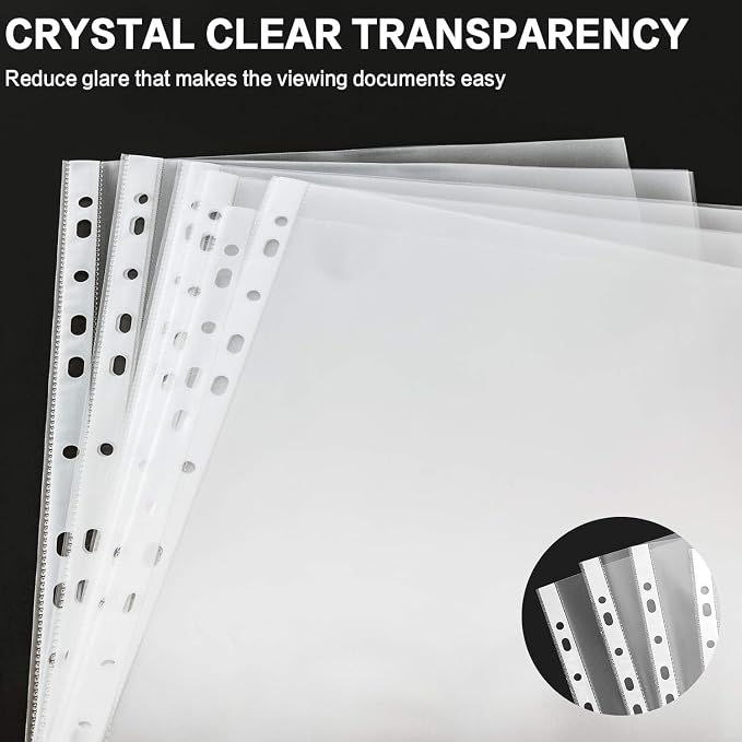 Sheet Protectors, PANDRI 900 Pack Clear Heavy Duty Plastic Page Protectors - Image 5