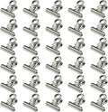 HAHIYO 0.87inch Silver Bulldog Clips Metal File Hinge Binder Clips Clamps Save by HAHIYO