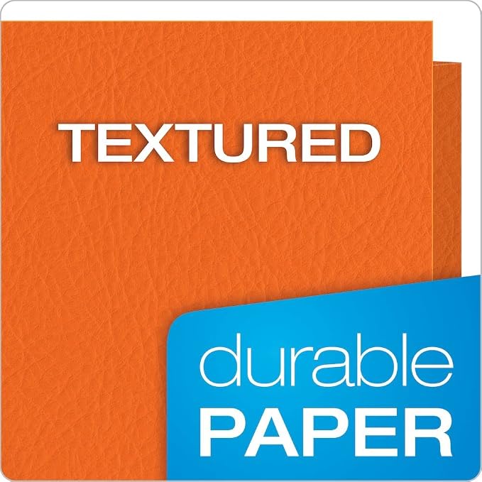 Oxford Twin-Pocket Folders, Textured Paper, Letter Size, Holds 100 Sheets 25 - Image 7