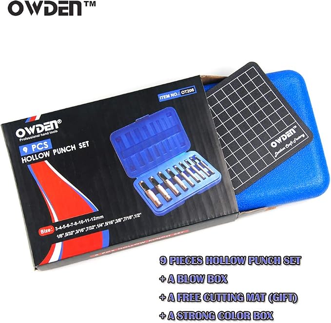 OWDEN 9 Pieces Hollow Punch Set - Image 7
