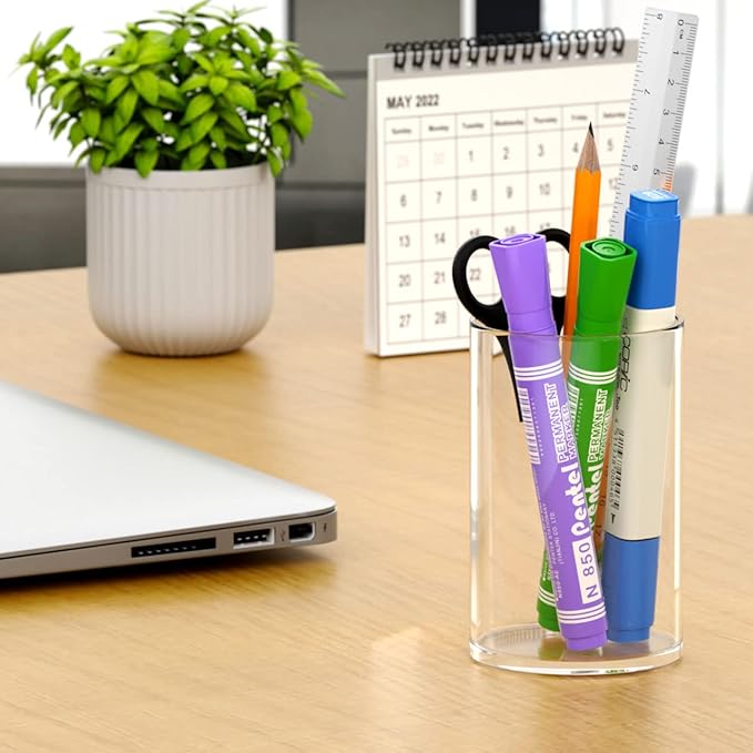 NIUBEE Clear Acrylic Pen Holder - Image 6