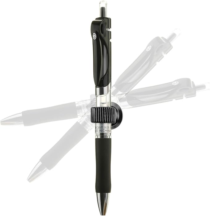 Outus 10 Pcs Black Pen Holder Clips Steel Pen Holder Self Adhesive Pencil - Image 5