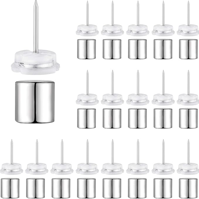 Outus 20 Sets Magnetic Push Pin Magnet Thumb Tack Poster Hanger Thumb Tacks by Outus