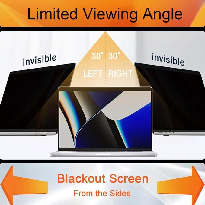Mamol Privacy Screen MacBook Pro 16 Inch 2019, Magnetic Removable Anti Glare - Image 4