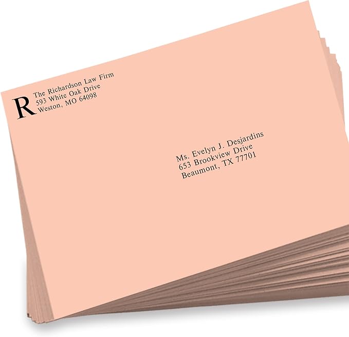 LUXPaper 9 x 12 Open End Envelopes | Peel & Press | Blush Pink | 80lb. Text | 1 - Image 5