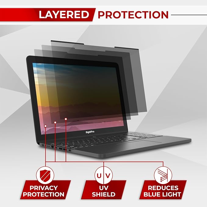 SightPro Magnetic Laptop Privacy Screen 16 Inch 16:10 - Image 9