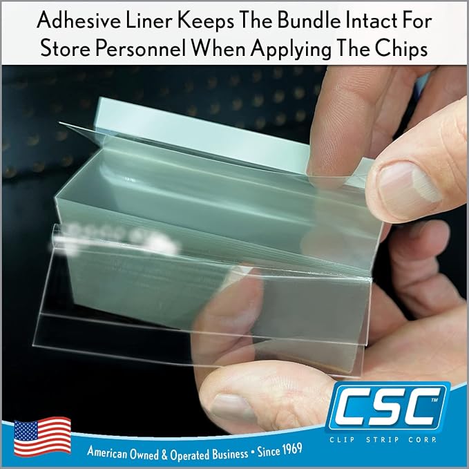 Price Data Channel Label Holder Chips, 2.25" L x 1.25" H, 10 Mil Thick - Image 4