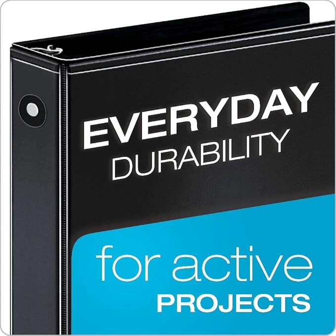 Cardinal Economy 3-Ring Binders, Round Rings, Holds 350 Sheets, Carton of 12 - Image 2