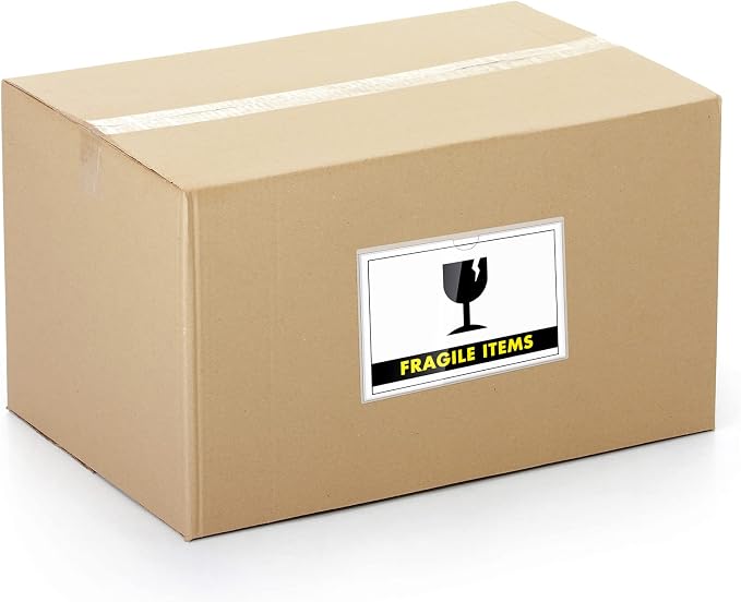 Outus 200 Pack 6.3 x 4.33 Inch Self Adhesive Label Pockets Bulk Plastic Labels - Image 3