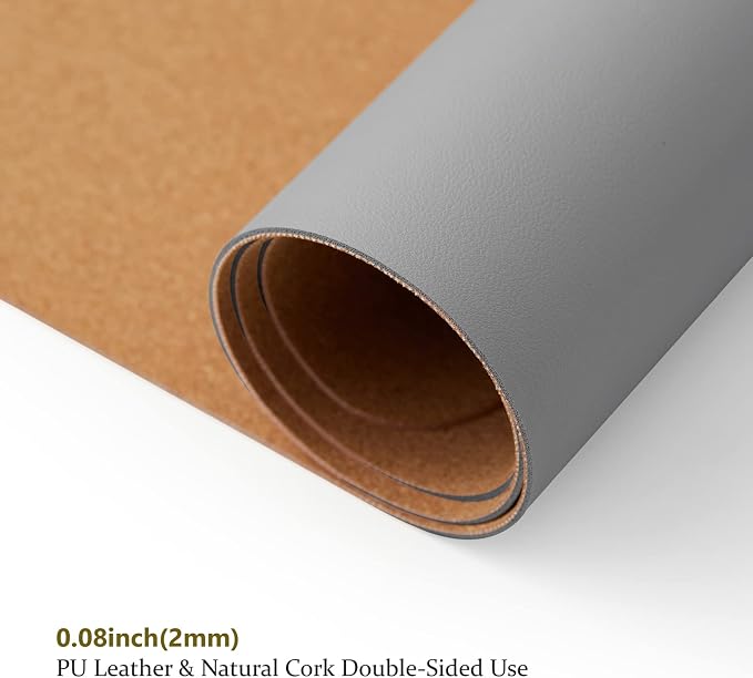 Cork Desk Mat - Small Dual-Sided Desk Pad - Image 3