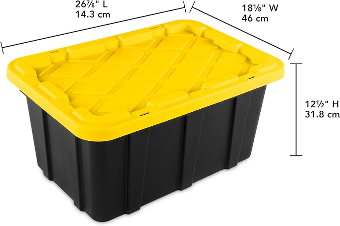 Sterilite 24-Pack Industrial Tote, Plastic Storage Container Bins - Image 3