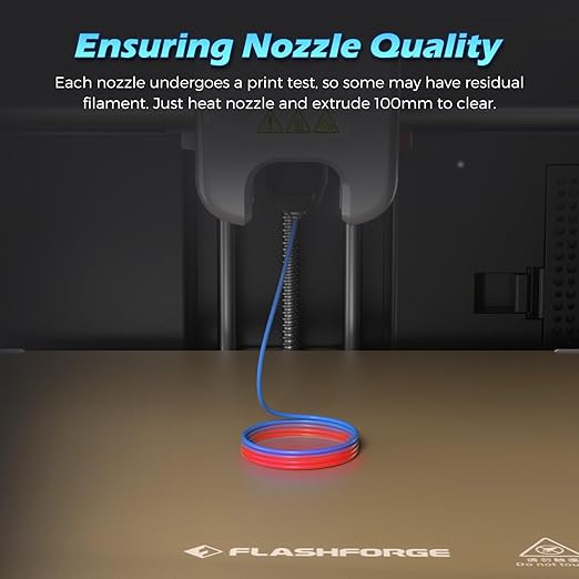 FLASHFORGE Adventurer 5M Pro Nozzle, 0.8mm Hardened, 280℃ High Flow 32mm³/s - Image 3