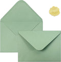 100 PCS Sage Green Colorful A7 Envelopes by YINUOYOUJIA
