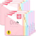 Forvencer 48 Count Dividers for 3 Ring Binder, 8 tabs Binder Dividers by Forvencer
