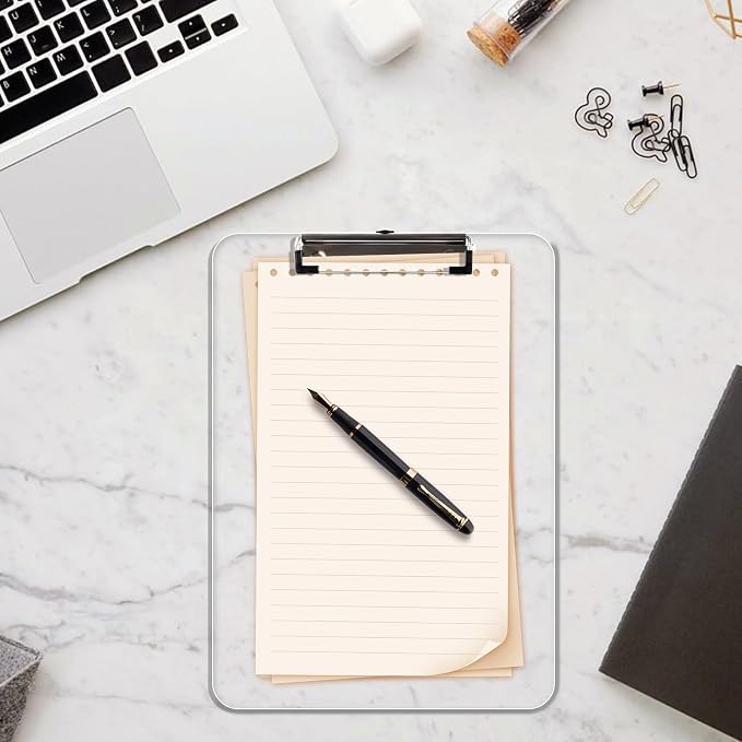 Plastic Clipboards Set of 12, A4 Acrylic Clear Board 8.5x11 | Transparent - Image 7