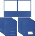 Kisston Executive Twin Pocket Folders Letter Size Blue by Kisston