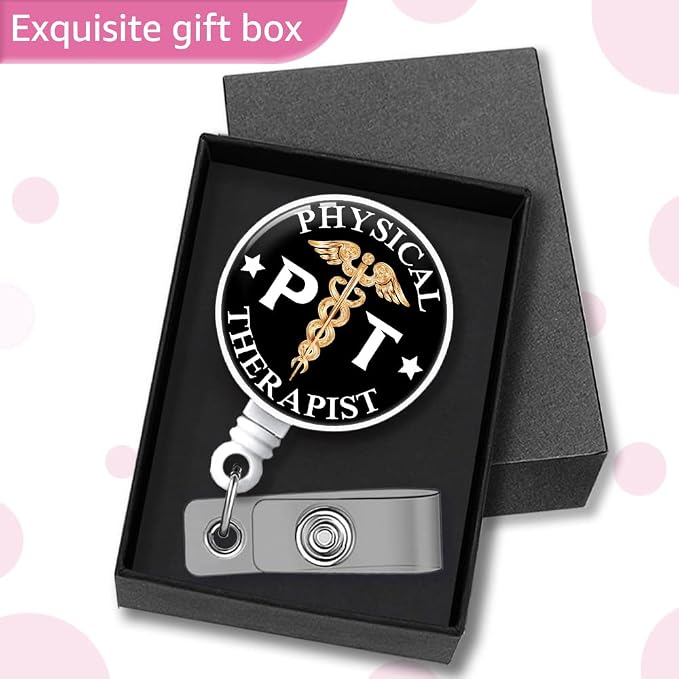 PT Physical Therapist Badge Reel Retractable - Image 4